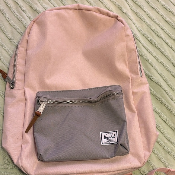 Herschel Supply Co. Pink and Gray Backpack - Picture 1 of 7